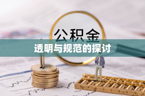 楚雄透明与规范的探讨