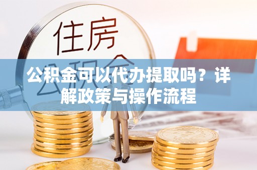 楚雄公积金可以代办提取吗？详解政策与操作流程