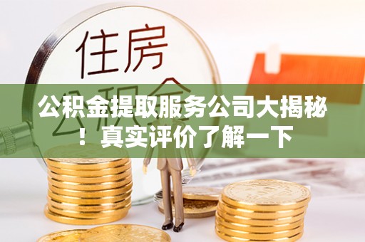 楚雄公积金提取服务公司大揭秘！真实评价了解一下