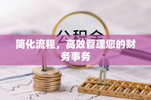 楚雄简化流程，高效管理您的财务事务